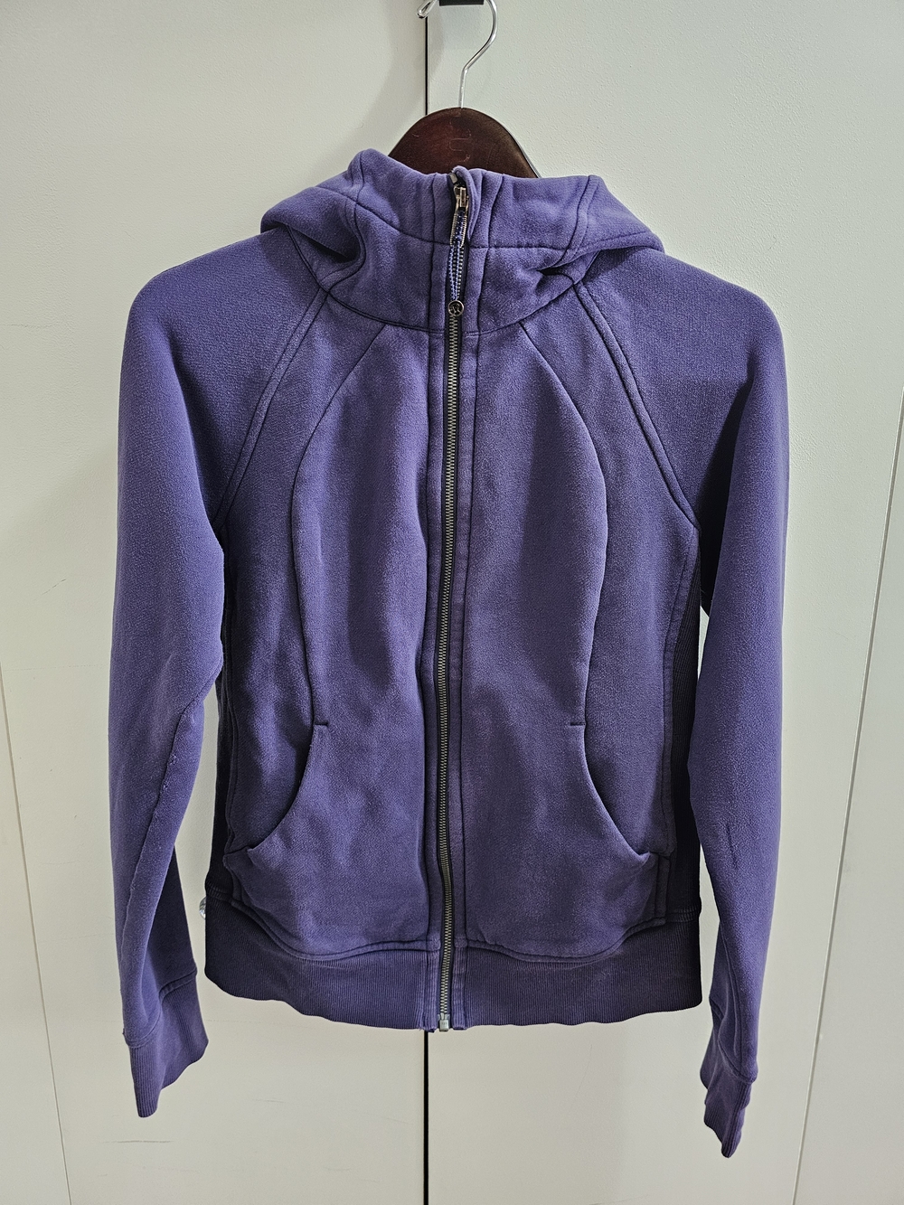 Lululemon Scuba Full-Zip Hoodie Midnight Orchid – Size 6 - Picture 3 of 10